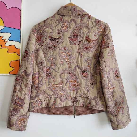 Vintage 90s Silk Blend Marisa Minicucci Jacket - Picture 8 of 16